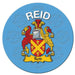 Clan/Family Name Round Cork Coaster Reid E - Heritage Of Scotland - REID E