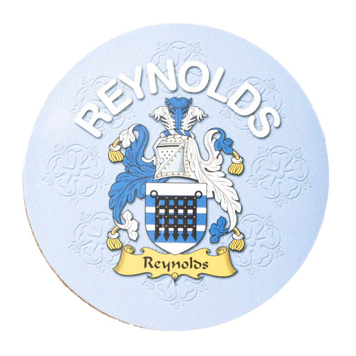 Clan/Family Name Round Cork Coaster Reynolds - Heritage Of Scotland - REYNOLDS