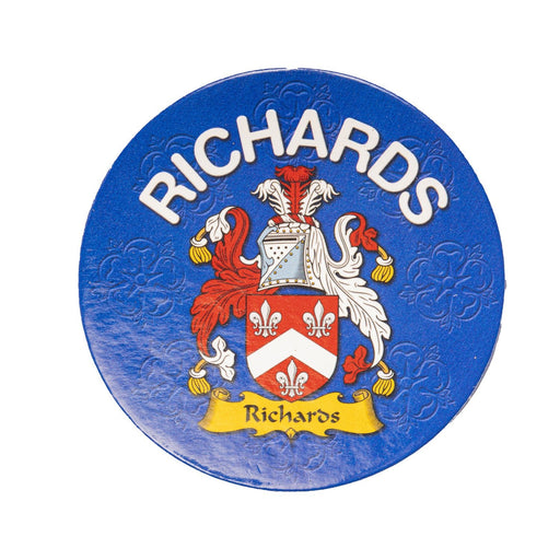Clan/Family Name Round Cork Coaster Richards - Heritage Of Scotland - RICHARDS