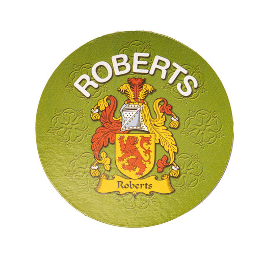 Clan/Family Name Round Cork Coaster Roberts E - Heritage Of Scotland - ROBERTS E