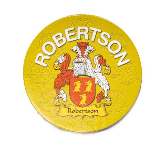Clan/Family Name Round Cork Coaster Robertson E - Heritage Of Scotland - ROBERTSON E