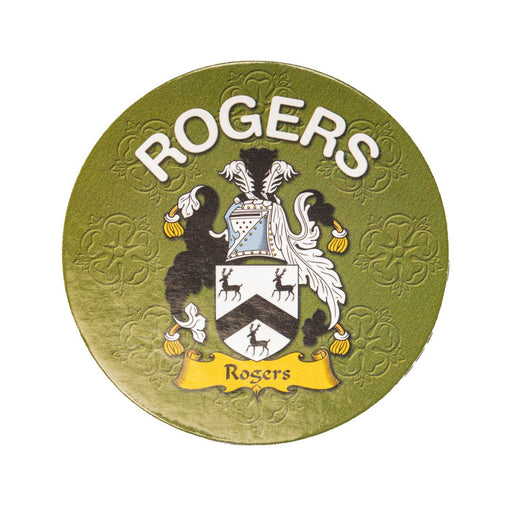 Clan/Family Name Round Cork Coaster Rogers - Heritage Of Scotland - ROGERS