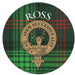 Clan/Family Name Round Cork Coaster Ross - Heritage Of Scotland - ROSS