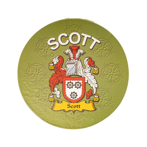 Clan/Family Name Round Cork Coaster Scott E - Heritage Of Scotland - SCOTT E