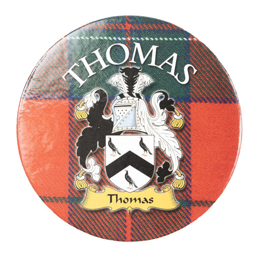 Clan/Family Name Round Cork Coaster Thomas - Heritage Of Scotland - THOMAS