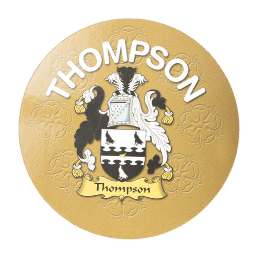 Clan/Family Name Round Cork Coaster Thompson - Heritage Of Scotland - THOMPSON