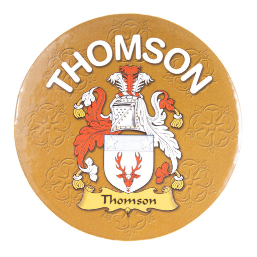 Clan/Family Name Round Cork Coaster Thomson E - Heritage Of Scotland - THOMSON E