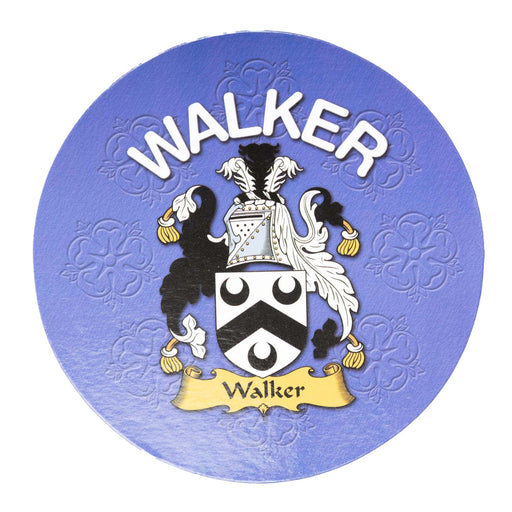 Clan/Family Name Round Cork Coaster Walker E - Heritage Of Scotland - WALKER E