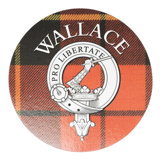 Clan/Family Name Round Cork Coaster Wallace - Heritage Of Scotland - WALLACE