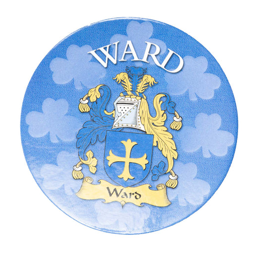 Clan/Family Name Round Cork Coaster Ward - Heritage Of Scotland - WARD