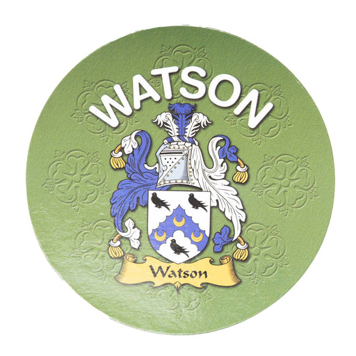 Clan/Family Name Round Cork Coaster Watson E - Heritage Of Scotland - WATSON E