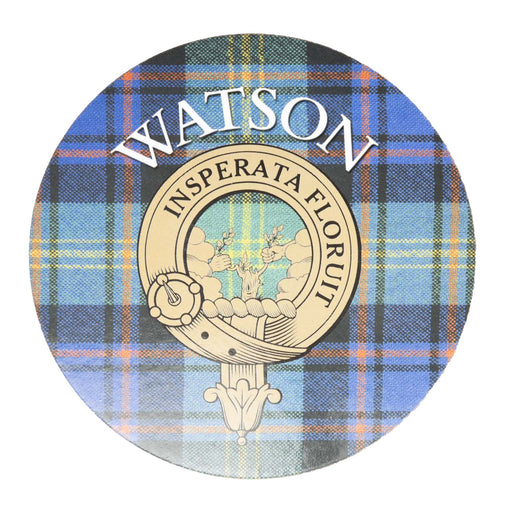 Clan/Family Name Round Cork Coaster Watson S - Heritage Of Scotland - WATSON S