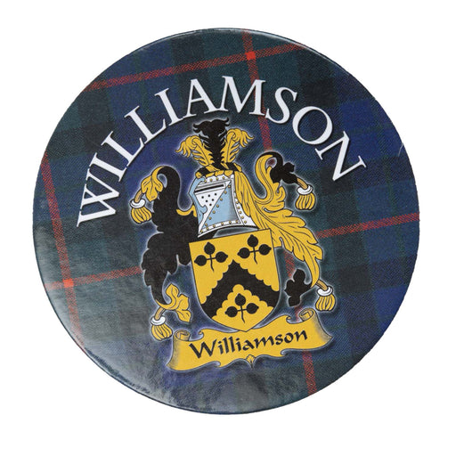Clan/Family Name Round Cork Coaster Williamson S - Heritage Of Scotland - WILLIAMSON S
