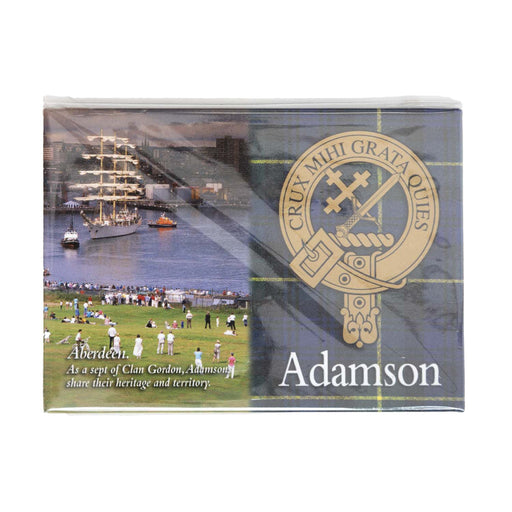 Clan/Family Scenic Magnet Adamson - Heritage Of Scotland - ADAMSON