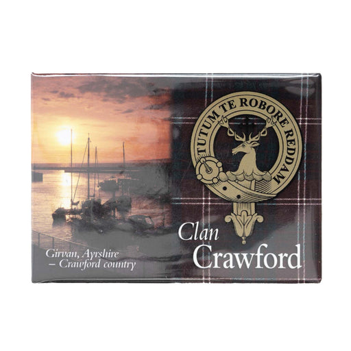 Clan/Family Scenic Magnet Crawford - Heritage Of Scotland - CRAWFORD