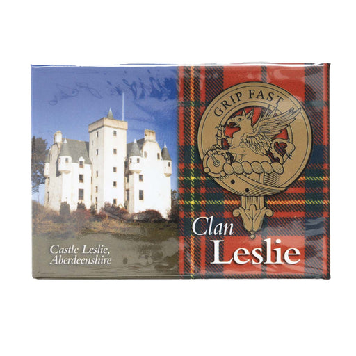 Clan/Family Scenic Magnet Leslie - Heritage Of Scotland - LESLIE
