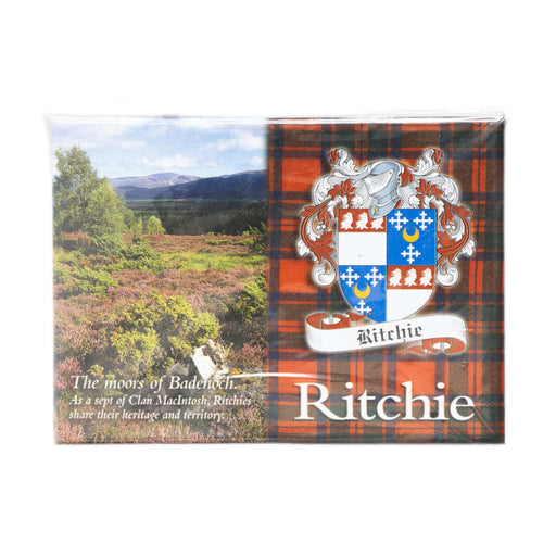 Clan/Family Scenic Magnet Ritchie - Heritage Of Scotland - RITCHIE