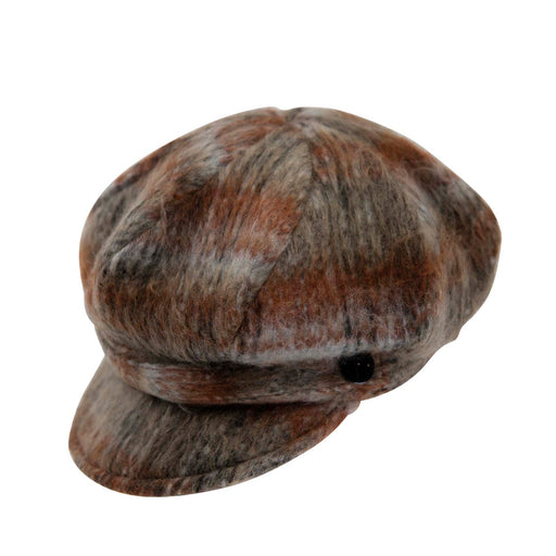 Coco Tweed Newsboy Hat - Heritage Of Scotland - RUST