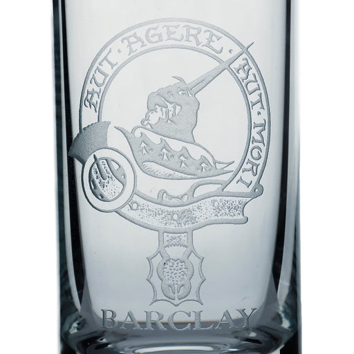 Collins Crystal Clan Shot Glass Barclay - Heritage Of Scotland - BARCLAY