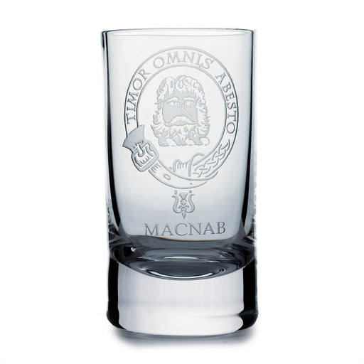 Collins Crystal Clan Shot Glass Macnab - Heritage Of Scotland - MACNAB