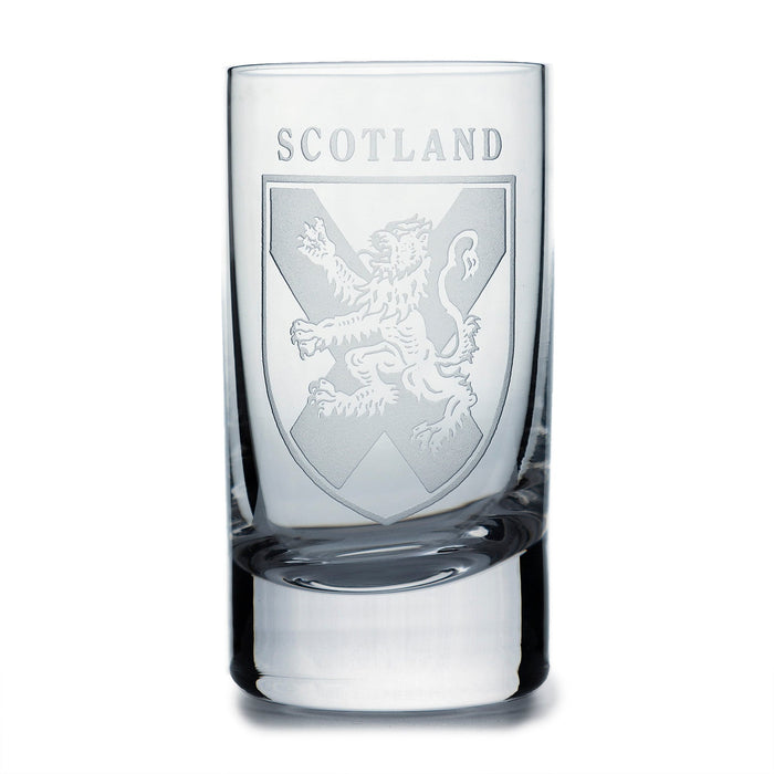 Collins Crystal Clan Shot Glass Scotland Shield - Heritage Of Scotland - SCOTLAND SHIELD