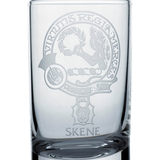 Collins Crystal Clan Shot Glass Skene - Heritage Of Scotland - SKENE