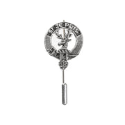 Colquhoun Clan Badge, Kilt Pin, Lapel Pin, Cufflinks, Keyring/Key Fob & Gift Set — Fine Pewter by Art Pewter — Made in Scotland (Shiny Finish) - Heritage Of Scotland - Lapel Pin
