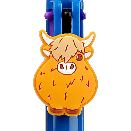 Coo Multi Colour Pen Cow Charm Topper - Heritage Of Scotland - NA