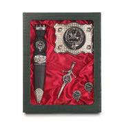 Craig Clan Badge, Kilt Pin, Lapel Pin, Cufflinks, Keyring/Key Fob & Gift Set — Fine Pewter by Art Pewter — Made in Scotland (Shiny Finish) - Heritage Of Scotland - Gift Set