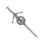 Craig Clan Badge, Kilt Pin, Lapel Pin, Cufflinks, Keyring/Key Fob & Gift Set — Fine Pewter by Art Pewter — Made in Scotland (Shiny Finish) - Heritage Of Scotland - Kilt Pin