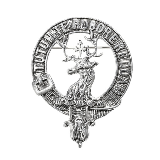 Crawford Clan Badge, Kilt Pin, Lapel Pin, Cufflinks, Keyring/Key Fob & Gift Set — Fine Pewter by Art Pewter — Made in Scotland (Shiny Finish) - Heritage Of Scotland - Badge