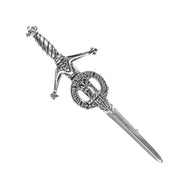 Crawford Clan Badge, Kilt Pin, Lapel Pin, Cufflinks, Keyring/Key Fob & Gift Set — Fine Pewter by Art Pewter — Made in Scotland (Shiny Finish) - Heritage Of Scotland - Kilt Pin