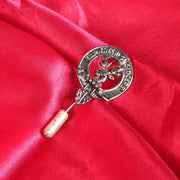Davidson Clan Badge, Kilt Pin, Lapel Pin, Cufflinks, Keyring/Key Fob & Gift Set — Fine Pewter by Art Pewter — Made in Scotland (Shiny Finish) - Heritage Of Scotland - Lapel Pin