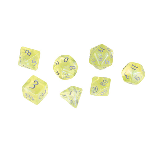 Dice Glitter Yellow Chaos Grey Font Clam - Heritage Of Scotland - NA