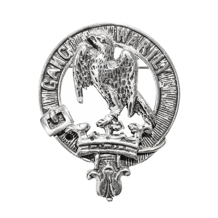 Drummond Clan Badge, Kilt Pin, Lapel Pin, Cufflinks, Keyring/Key Fob & Gift Set — Fine Pewter by Art Pewter — Made in Scotland (Shiny Finish) - Heritage Of Scotland - Badge