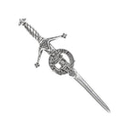 Drummond Clan Badge, Kilt Pin, Lapel Pin, Cufflinks, Keyring/Key Fob & Gift Set — Fine Pewter by Art Pewter — Made in Scotland (Shiny Finish) - Heritage Of Scotland - Kilt Pin