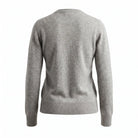 Dunedin Cashmere Woman's 100% Cashmere V Neck Cardigan - Cardigan Oyster - Heritage Of Scotland - XS