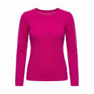 Dunedin Cashmere Women’s 100% Cashmere C - Neck Jumper – Fuchsia - Heritage Of Scotland - XS