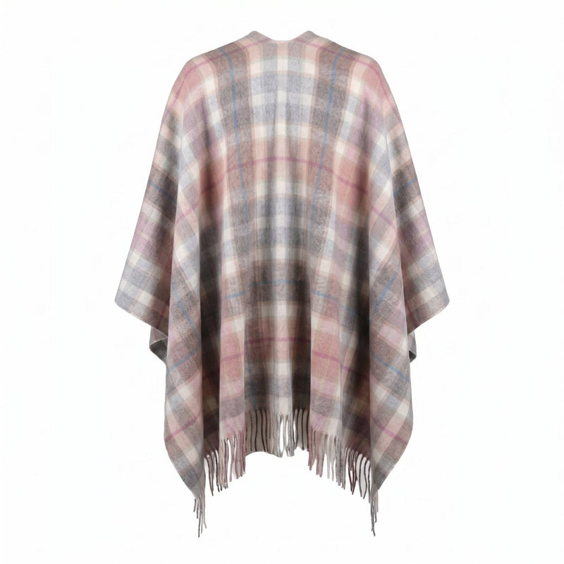 Edinburgh 100% Cashmere Mini Cape - Heritage Of Scotland - BUCHANAN MIX GREY