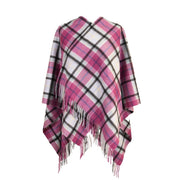 Edinburgh 100% Cashmere Mini Cape - Heritage Of Scotland - LIGHT BLUE CHECK