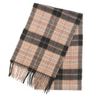 Edinburgh 100% Cashmere Scarf – Soft Warm Luxure Scarf - Mackellar Black - Heritage Of Scotland -