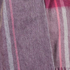 Edinburgh 100% Lambswool Scarf Barcode Check - Wineberry - Heritage Of Scotland -