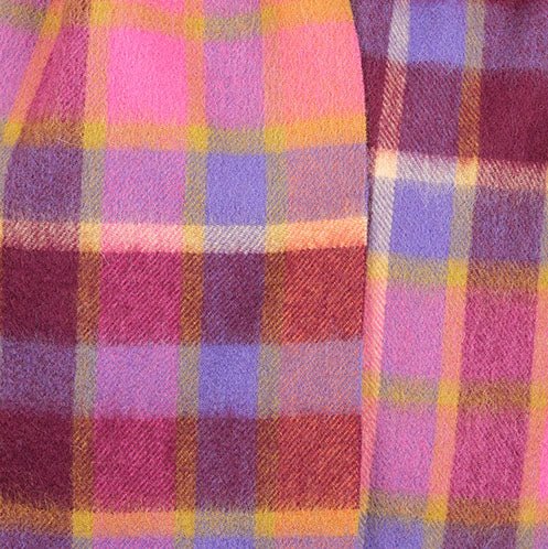 Edinburgh 100% Lambswool Scarf – Premium Soft Wool Wrap - Artillery Check Orange - Heritage Of Scotland -