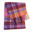 Edinburgh 100% Lambswool Scarf – Premium Soft Wool Wrap - Artillery Check Orange - Heritage Of Scotland -