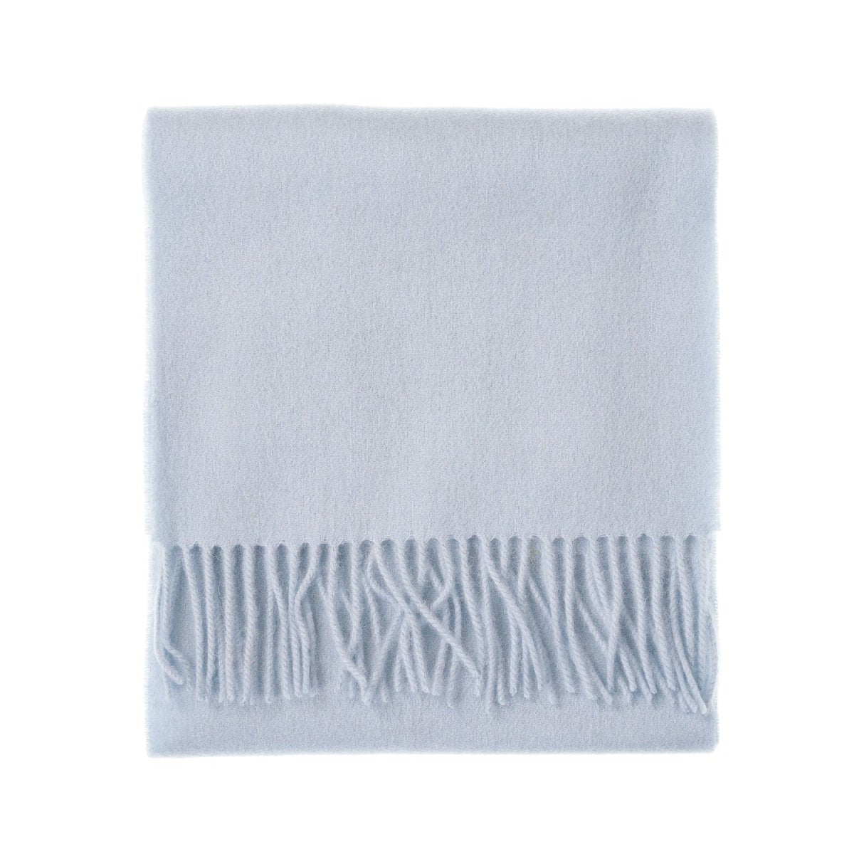 Edinburgh 100% Lambswool Scarf – Premium Soft Wool Wrap - Baby Blue - Heritage Of Scotland -