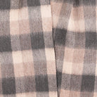 Edinburgh 100% Lambswool Scarf – Premium Soft Wool Wrap - Big Check Natural Brown - Heritage Of Scotland -