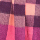 Edinburgh 100% Lambswool Scarf – Premium Soft Wool Wrap - Bursted Check Orange and Pink - Heritage Of Scotland -
