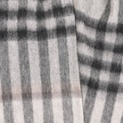 Edinburgh 100% Lambswool Scarf – Premium Soft Wool Wrap - Chequer Grey Light Yellow - Heritage Of Scotland -