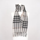 Edinburgh 100% Lambswool Scarf – Premium Soft Wool Wrap - Chequer Grey Light Yellow - Heritage Of Scotland -