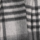Edinburgh 100% Lambswool Scarf – Premium Soft Wool Wrap - Chequer Tartan Dark Grey - Heritage Of Scotland -